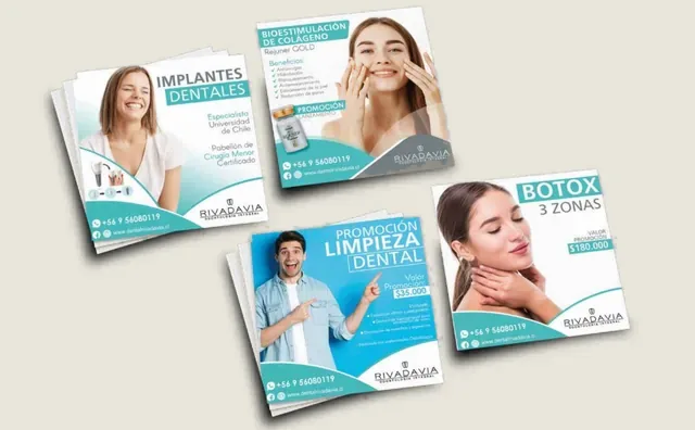 Banners promocionales para redes para Clínica Rivadavia