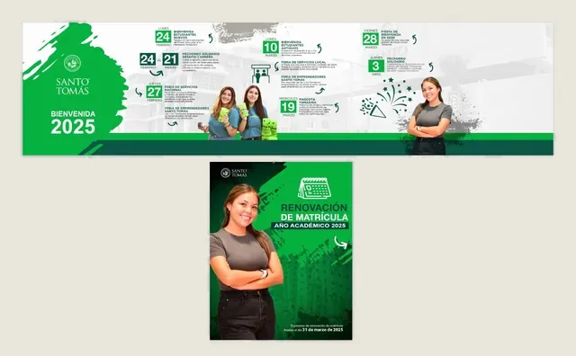 Banners para redes sociales para Santo Tomás